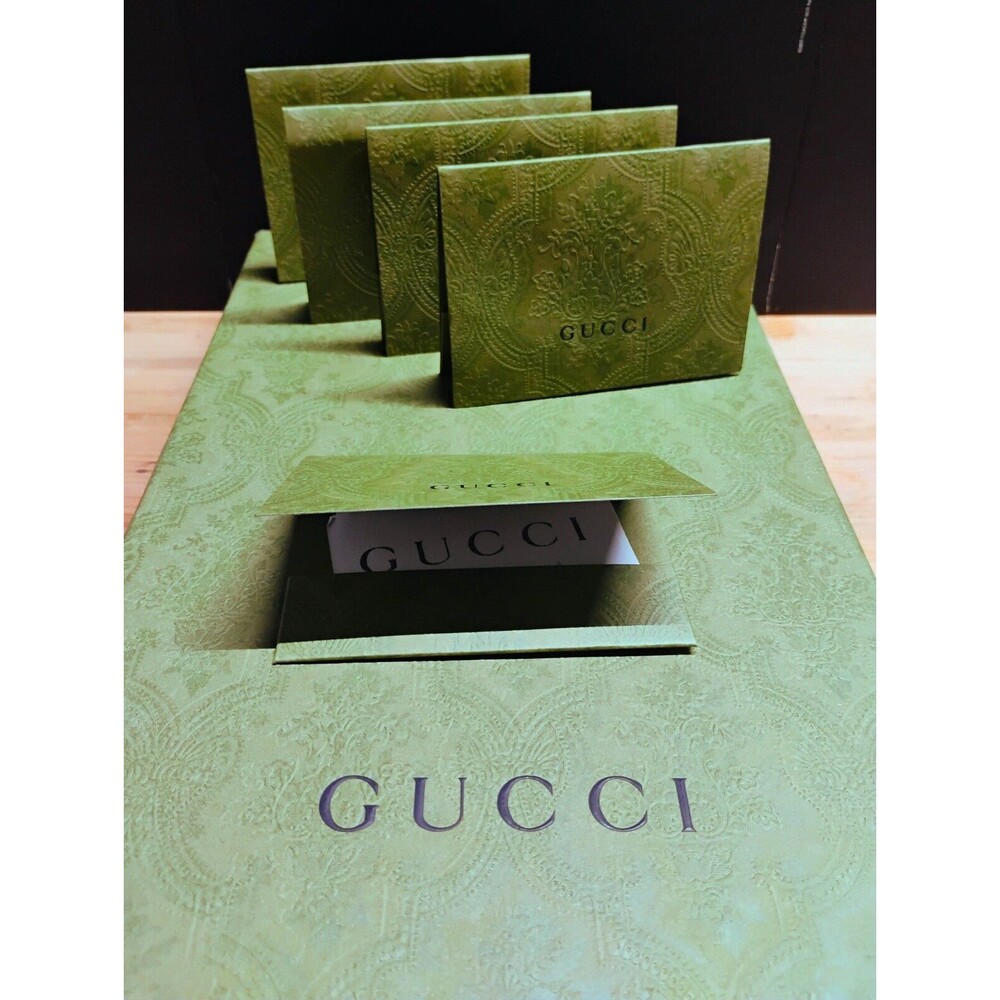 Lot 5x GUCCI Authentic Folding Card / Receipt Holder | MINT Pre-owned - Picture 4 of 4